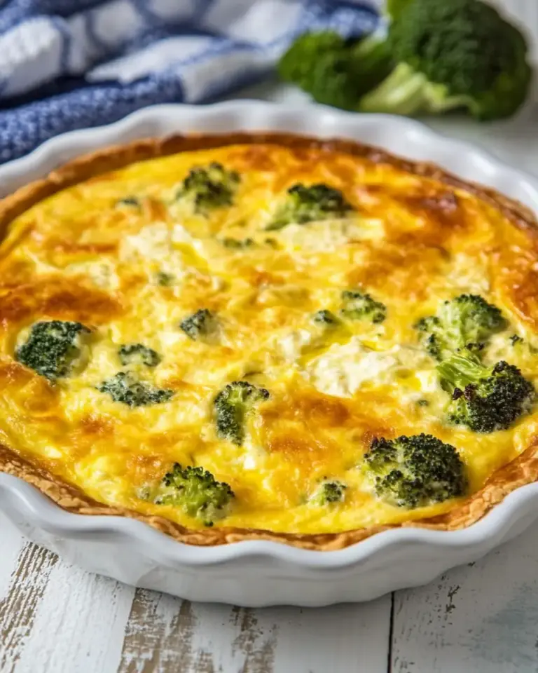 Easy Crustless Broccoli Quiche