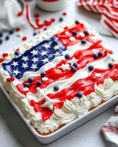 Easy Flag Cake