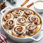 Easy Fluffy Eggnog Cinnamon Rolls