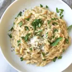 Easy Lemon Orzo Faux Risotto