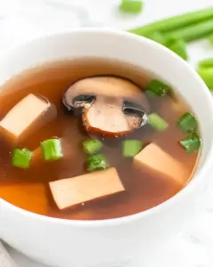 Easy Mushroom Miso Broth Soup