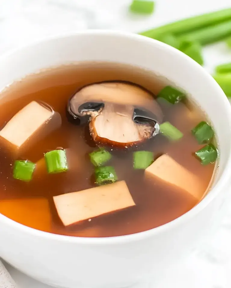 Easy Mushroom Miso Broth Soup
