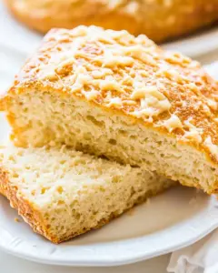 Easy No Knead Buttery Parmesan and Sour Cream Bread
