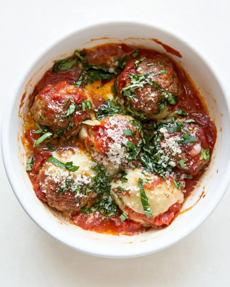 Easy Tomato Baked Meatballs