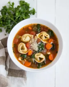 Easy Vegetable Tortellini Soup
