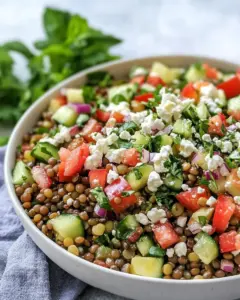 Easy and Healthy Lentil Salad Recipe
