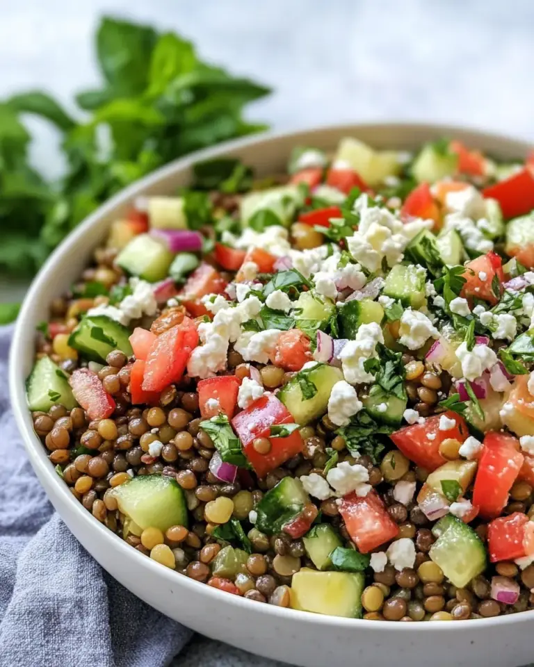 Easy and Healthy Lentil Salad Recipe