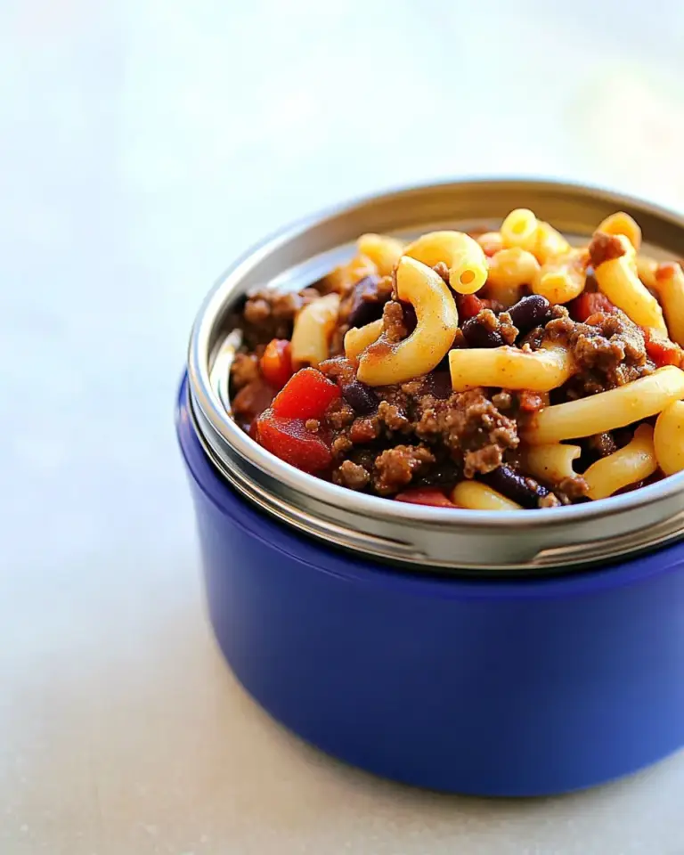 Epic Chili Mac Thermos Lunch