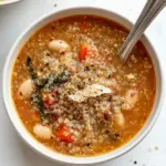 Fire Roasted Quinoa White Bean Soup