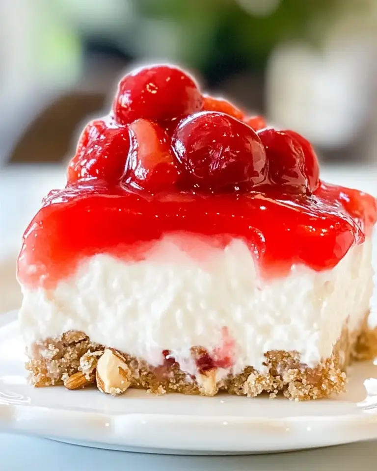 Frans No Bake Cherry Walnut Cheesecake