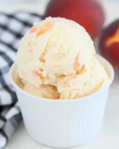 Fresh Peach Ice Cream