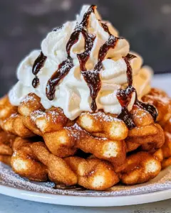 Funnel Cake Made With Pancake Mix