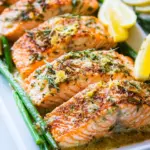 Garlic Salmon with Butter and Lemon
