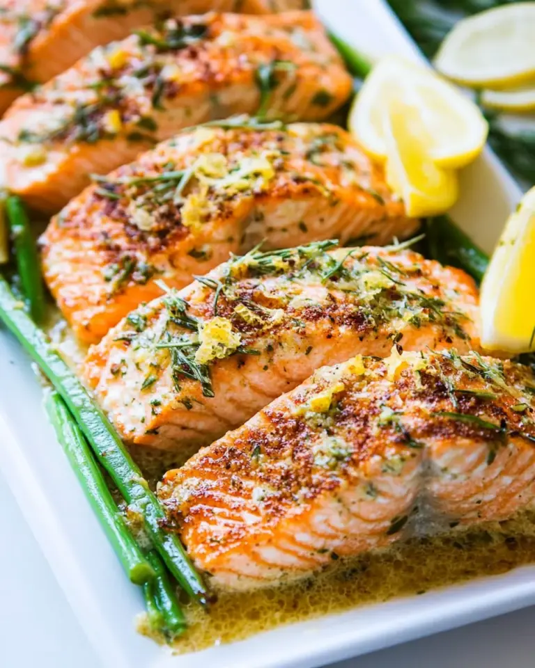 Garlic Salmon with Butter and Lemon