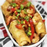 Ginger Shrimp Egg Roll Skillet