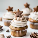 Gingerbread Cupcakes with Cinnamon Browned Butter Buttercream