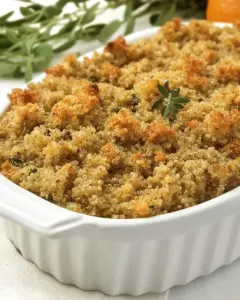 Gluten Free Quinoa Holiday Dressing