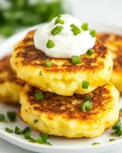 Golden Pan Fried Potato Cakes