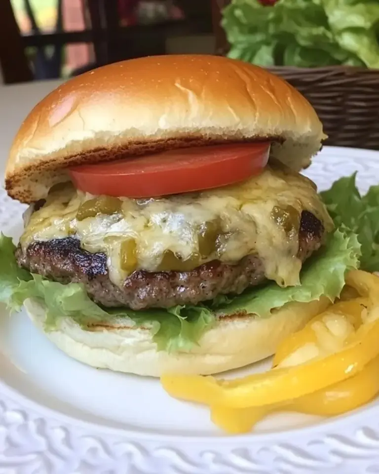Green Chile Cheeseburger