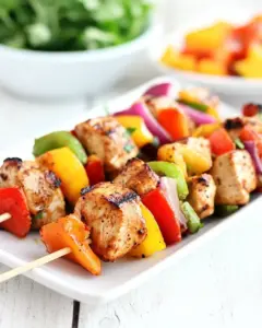 Grilled Chicken Fajita Kabobs