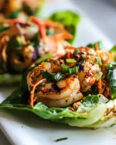 Grilled Shrimp Lettuce Wraps