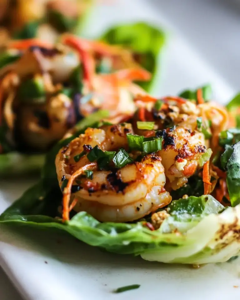 Grilled Shrimp Lettuce Wraps