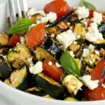 Grilled Zucchini Greek Salad