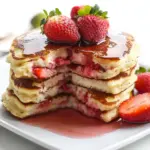 Healthy Greek Yogurt Strawberry Pancakes