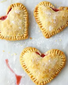 Heart Shaped Strawberry Hand Pies
