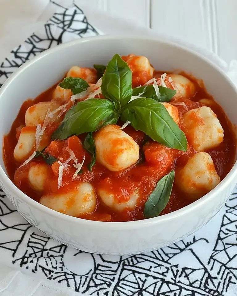 Heavenly Gnocchi with Tomato Sauce