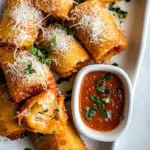 Homemade Cheesy Pizza Rolls