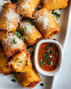 Homemade Cheesy Pizza Rolls