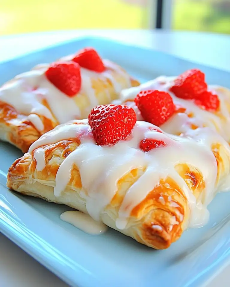 Homemade Strawberries and Cream Cheese Toaster Strudels