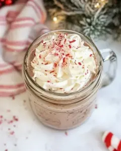 Hot Chocolate with Peppermints Jar