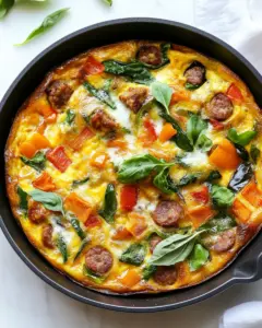 Italian Sausage Frittata with Peppers