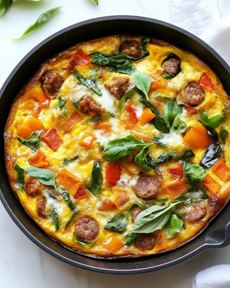Italian Sausage Frittata with Peppers