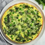 Italian Frittata with Spinach and Peas