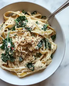 Kale Pasta with Sunflower Cream Sauce