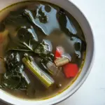 Kale and Chard Potlikker Soup