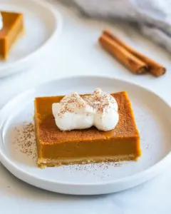 Keto Pumpkin Pie Bars