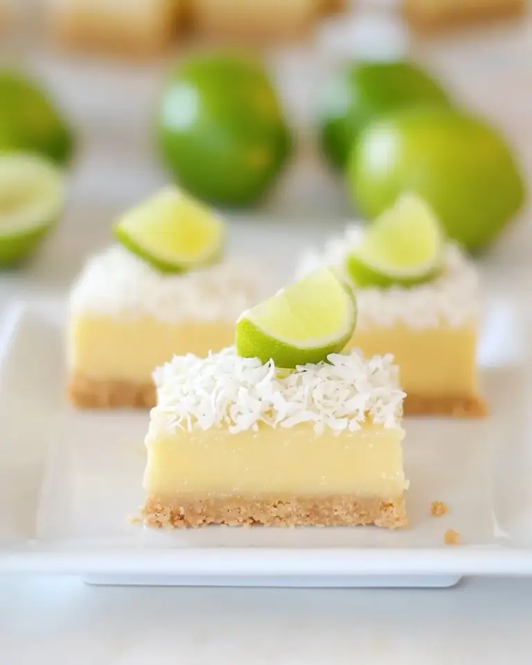 Key Lime Bars with Coconut Crust