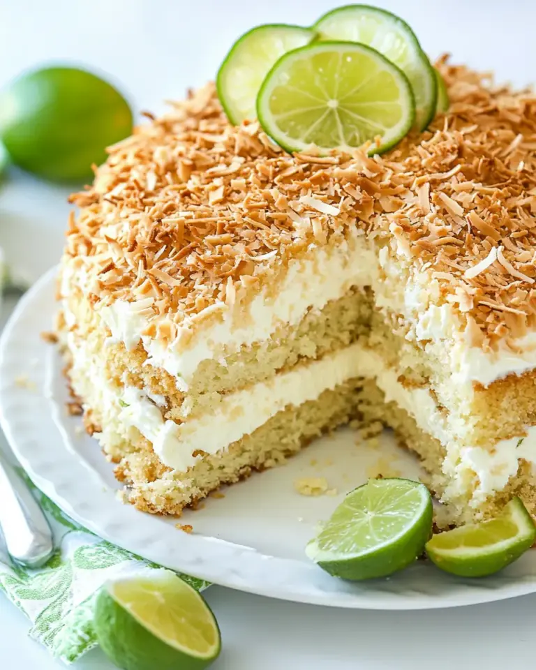 Key Lime Coconut Cake