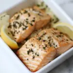Kid Friendly Herb Baked Salmon with Lemon