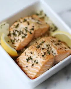 Kid Friendly Herb Baked Salmon with Lemon