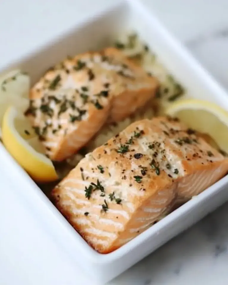 Kid Friendly Herb Baked Salmon with Lemon