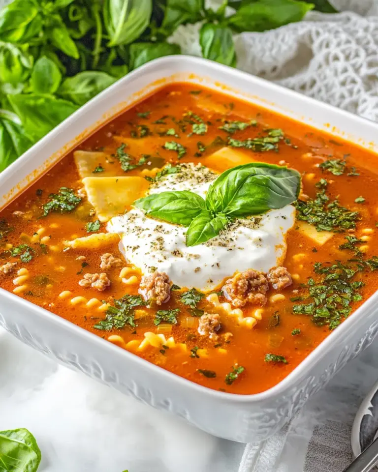 Lasagna Soup