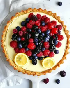 Lemon Berry Mascarpone Tart