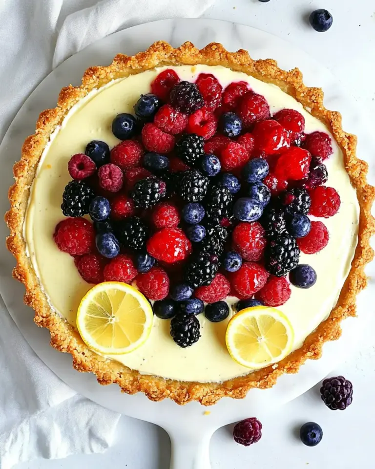 Lemon Berry Mascarpone Tart