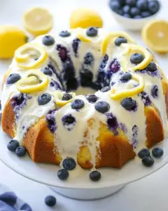 Lemon Blueberry Bundt Cake