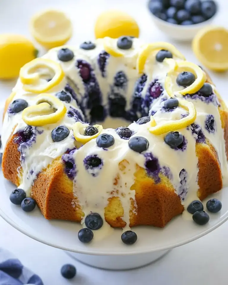 Lemon Blueberry Bundt Cake